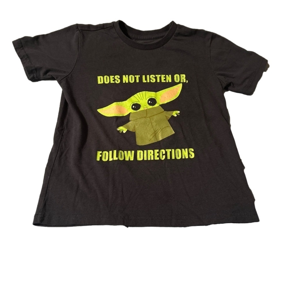 Star Wars Navy Baby Yoda T-Shirt Boys XS